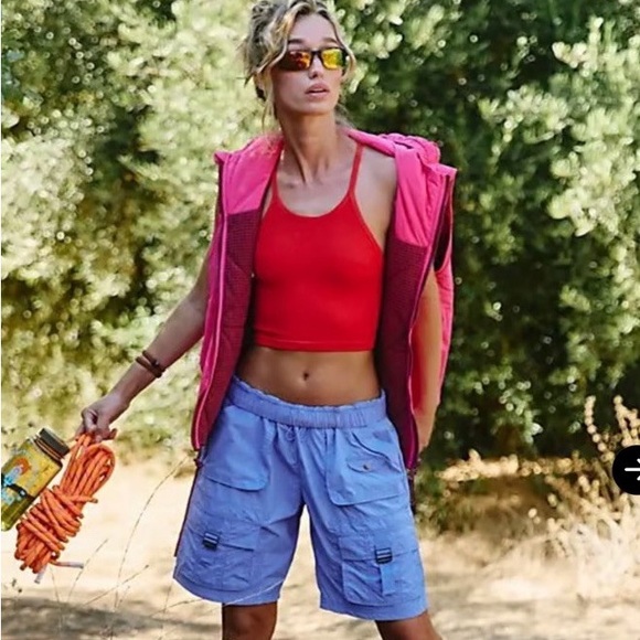 NWT FP Movement by Free People Recreation Reversible Fleece Puffer  Vest - Picture 2 of 7